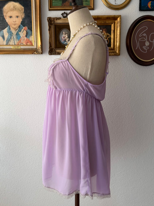 Victoria’s Secret Purple Chiffon Babydoll Size M