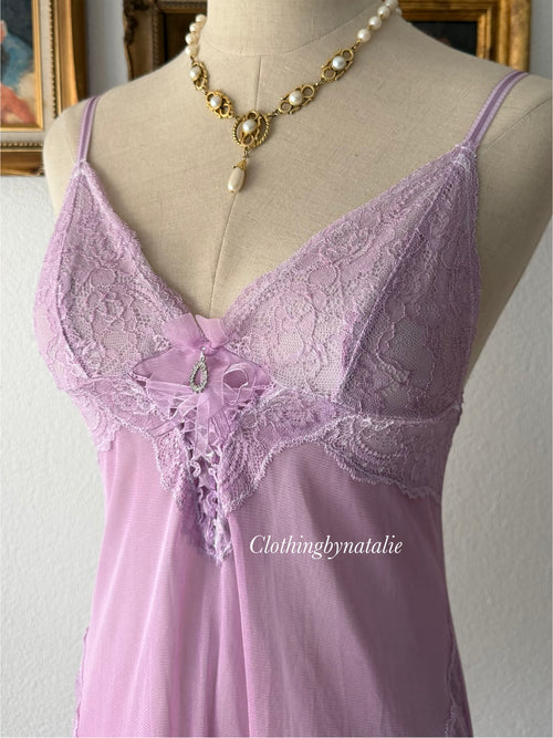 Lila Sheer Mesh Slip Dress Size XS