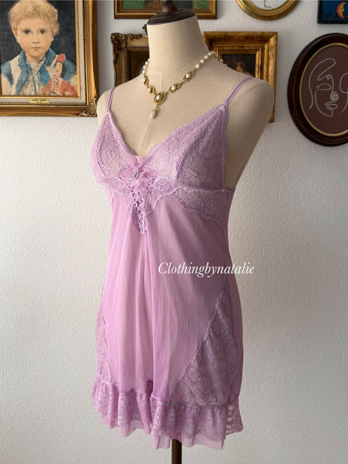 Lila Sheer Mesh Slip Dress Size XS