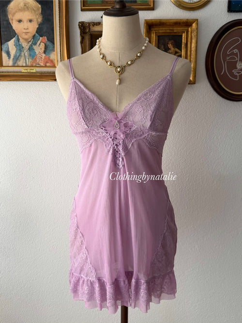 Lila Sheer Mesh Slip Dress Size XS