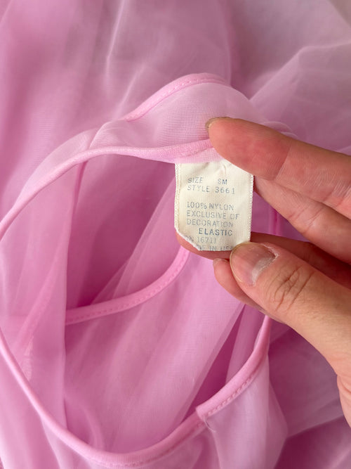 Vintage Lila Nylon Babydoll Size S/small M