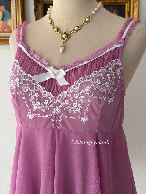 Fairy Lila Mesh Babydoll Size M