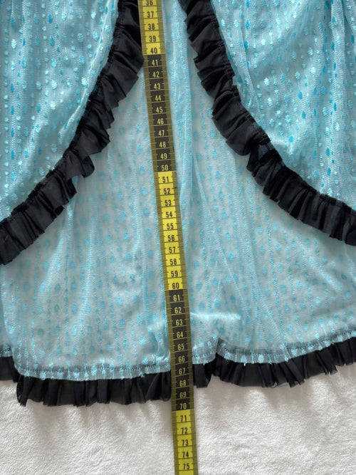 Blue Mesh Babydoll Size M