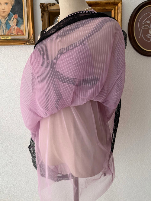 Black Lila Pleated Babydoll Size S/small M