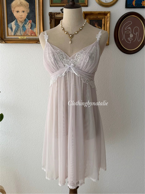 Soft Purple Mesh Babydoll Size M