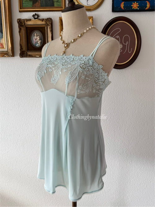 Baby Blue Nylon Cami Size M