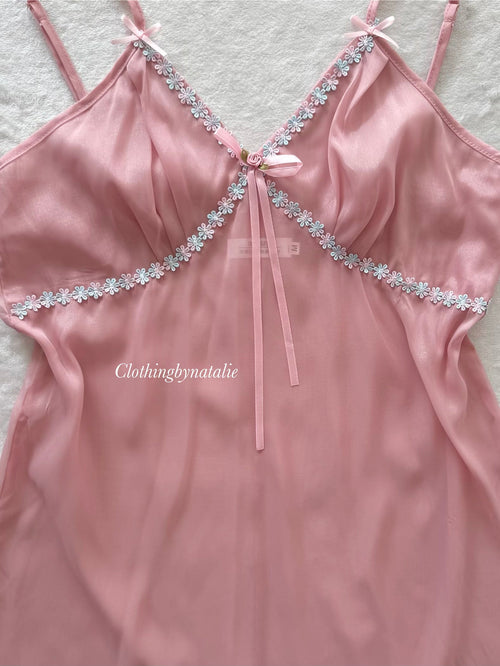 Fairy Pink Chiffon Slip Size S