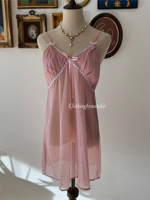 Fairy Pink Chiffon Slip Size S