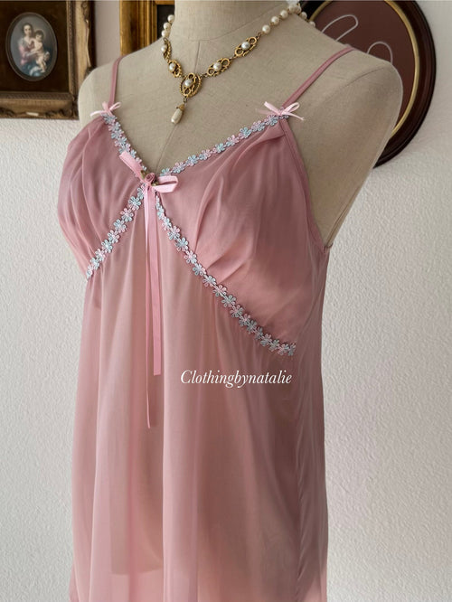 Fairy Pink Chiffon Slip Size S