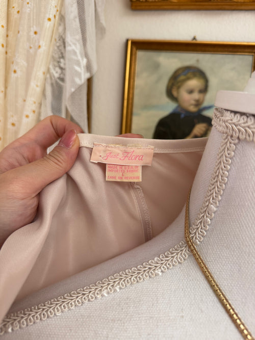 Just Flora Rose Gold Satin Peignoir Set (size M)