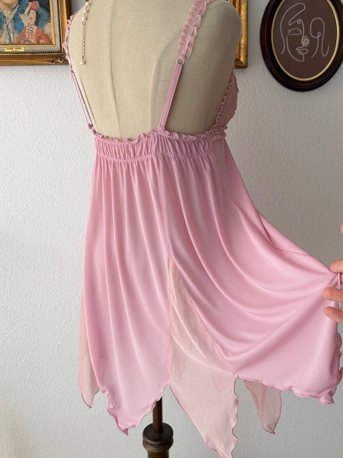 Lila Sheer Mesh Babydoll Size M