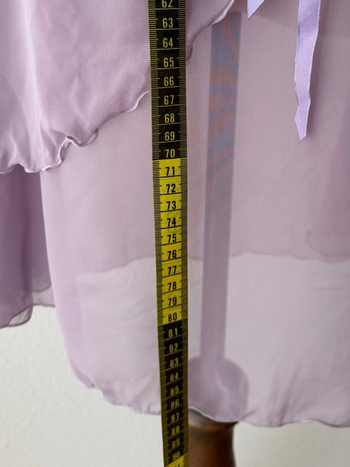 Sheer Purple Chiffon Babydoll size S
