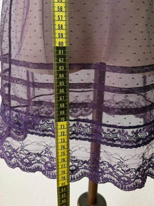 Dark Purple Lace Mini Dress Size S