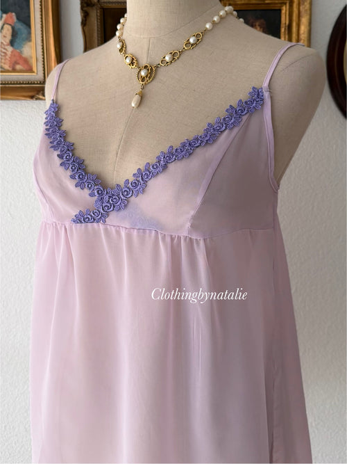 Coquette Lila Sheer Chiffon Babydoll size S