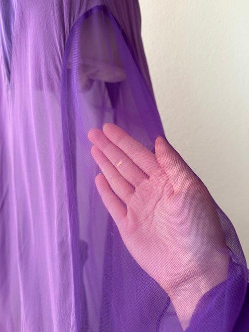 Victoria’s Secret Purple SILK Maxi Gown Size M