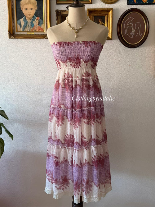 Purple Chiffon Beach Dress size M