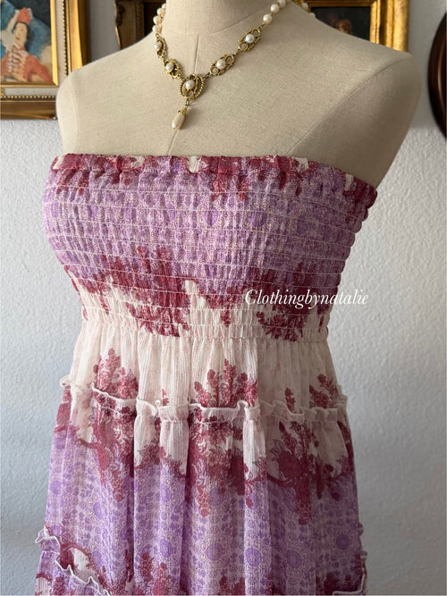 Purple Chiffon Beach Dress size M