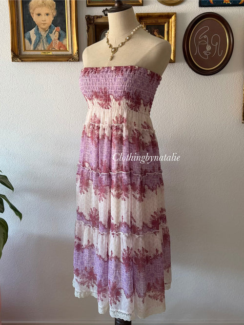 Purple Chiffon Beach Dress size M