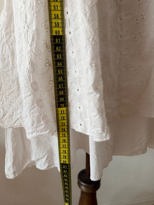 White Cotton Babydoll Dress size M