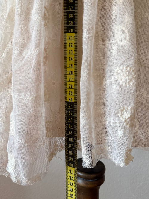 Cream Lace Nylon Babydoll size M