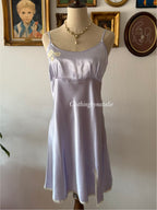 Purple Satin Mini Dress size L