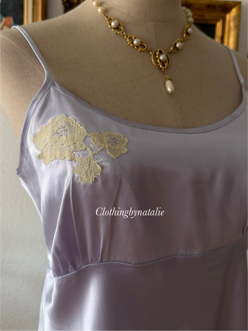 Purple Satin Mini Dress size L