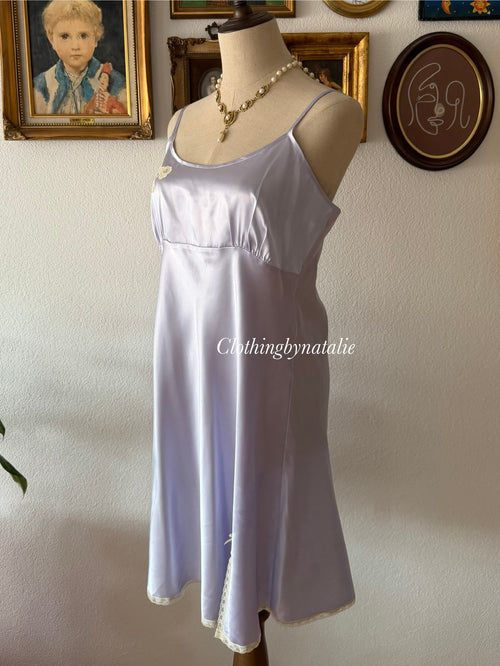 Purple Satin Mini Dress size L