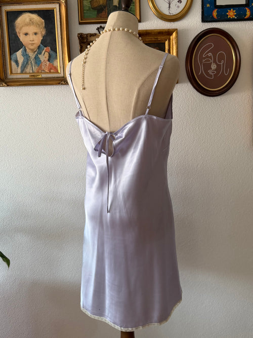 Purple Satin Mini Dress size L