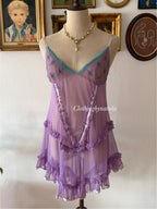 Purple Mesh Ballerina Size M