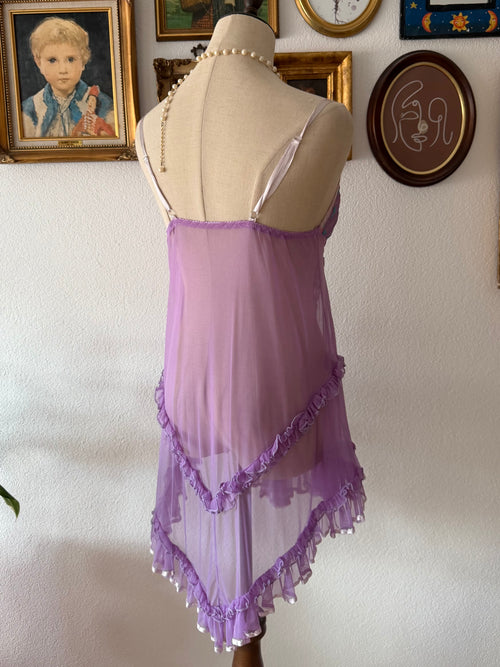 Purple Mesh Ballerina Size M