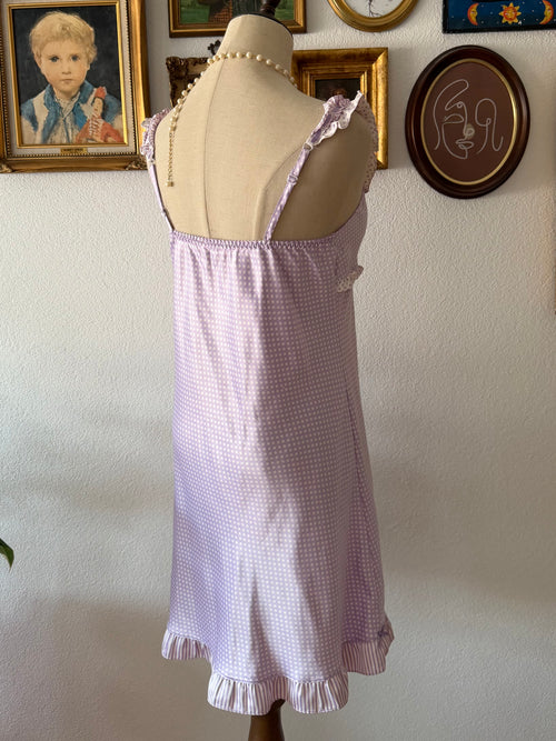 Purple Satin Midi Dress size M