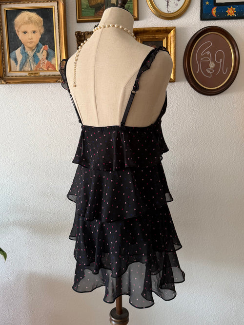 Black Heart Tutu Slip Size S