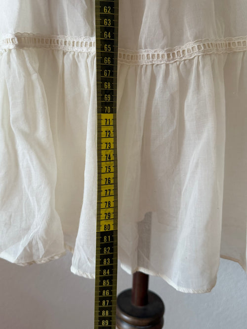 White Cotton Babydoll Dress size M