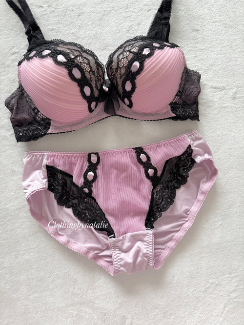 Purpla Black Lingerie Set Size 70C