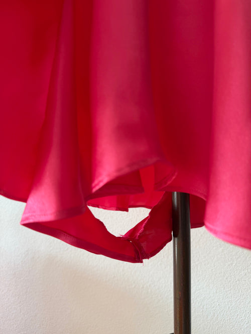 Hot Pink Satin Teddy size L