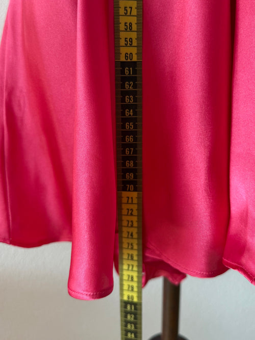 Hot Pink Satin Teddy size L