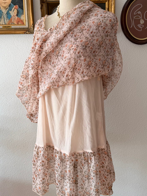 Orange Chiffon Babydoll Size S/M