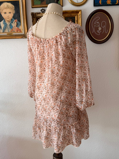 Orange Chiffon Babydoll Size S/M