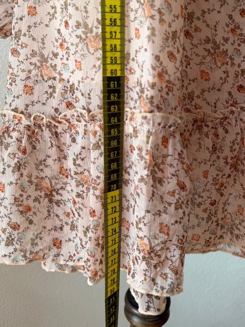 Orange Chiffon Babydoll Size S/M