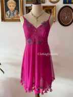 Hot Pink Butterfly Babydoll Size S