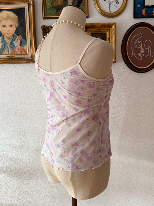 Lila Mesh Cami Size S