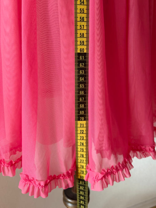 Pink Bustier Mesh Babydoll Size 36C