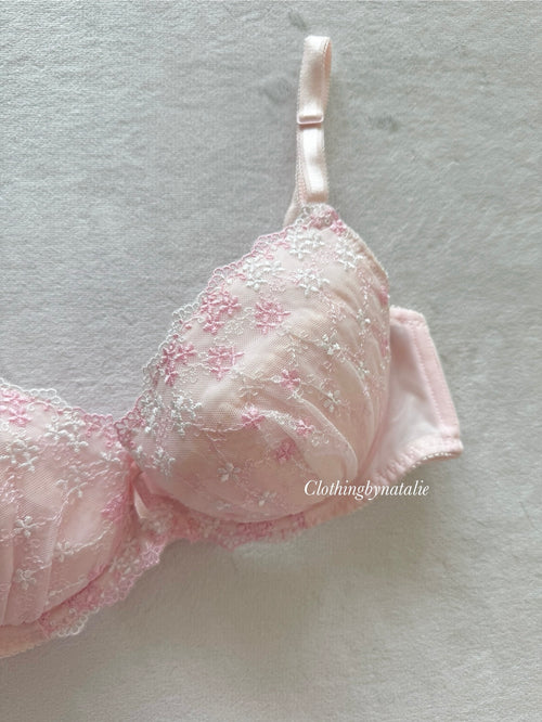 Fairy Pink Floral Bra Size 75D