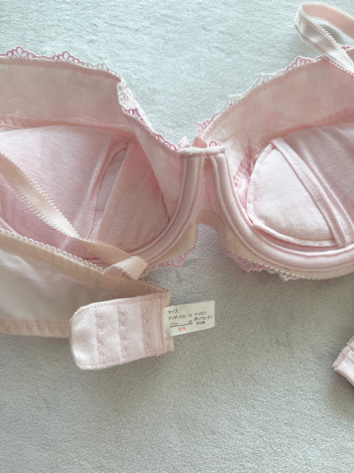 Fairy Pink Floral Bra Size 75D