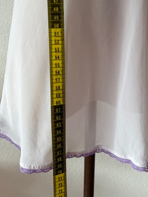 Lila Chiffon Lace Cami Size M