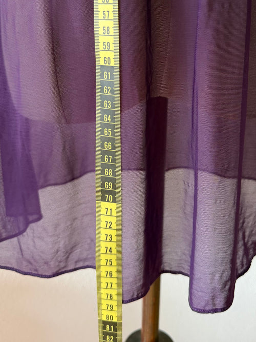 Dark Purple Mesh Slip Dress Size S