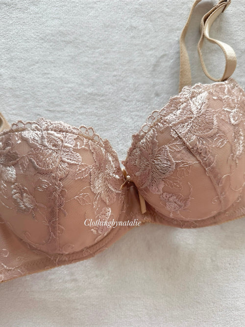 Japanese Brown Lace Bra Size 75B