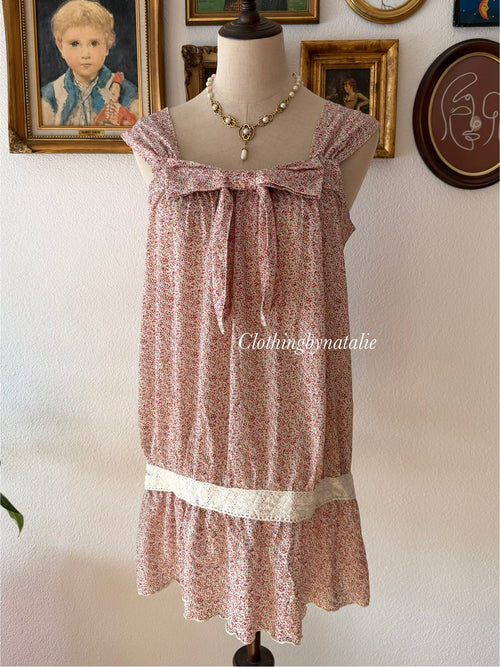 Floral Jersey Sheer Babydoll Size S/M