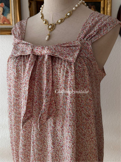 Floral Jersey Sheer Babydoll Size S/M