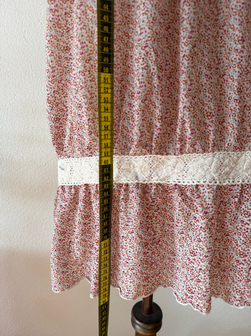 Floral Jersey Sheer Babydoll Size S/M